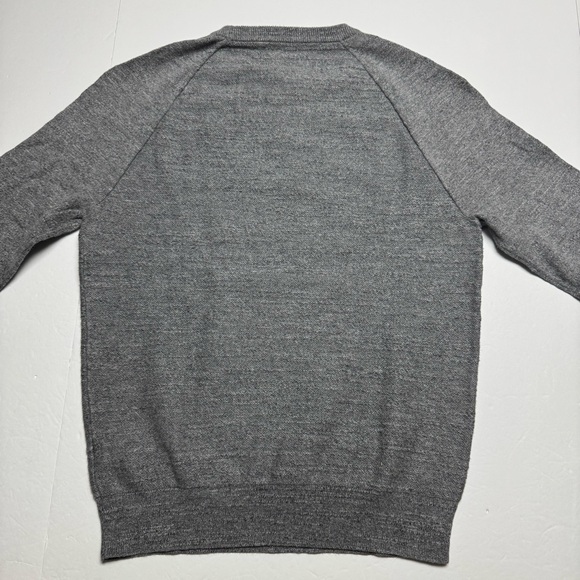 2 J.Crew Rugged Crewneck All Cotton Sweaters In Green, Gray Size: S (Slim Fit) - Picture 6 of 7